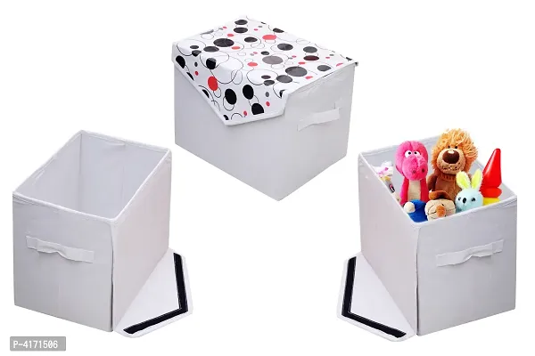 Printed Laminated Non Wooven Toy Box Or Multipurpose Storage Box-thumb0