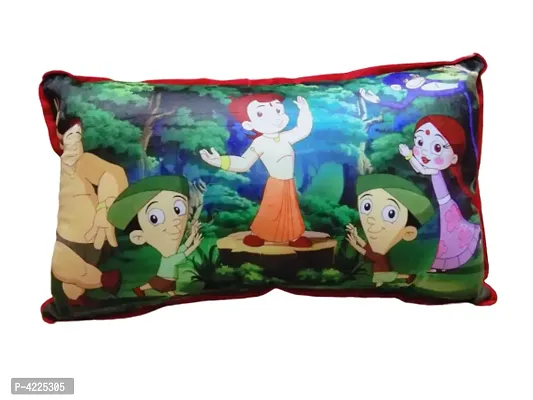 Cartoon Print Velvet Baby Pillow (15 inch X 25 inch)