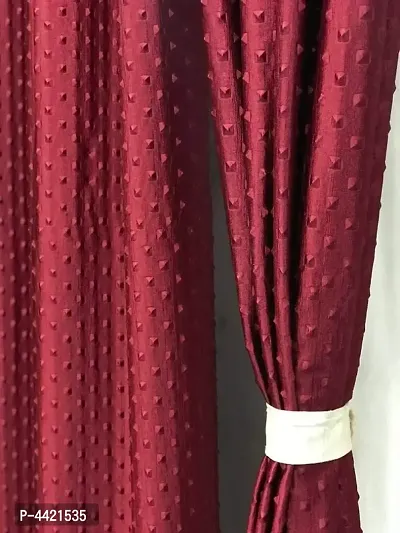 Trendy Polyester  Door Curtain Set of 2 (4X7)-thumb0