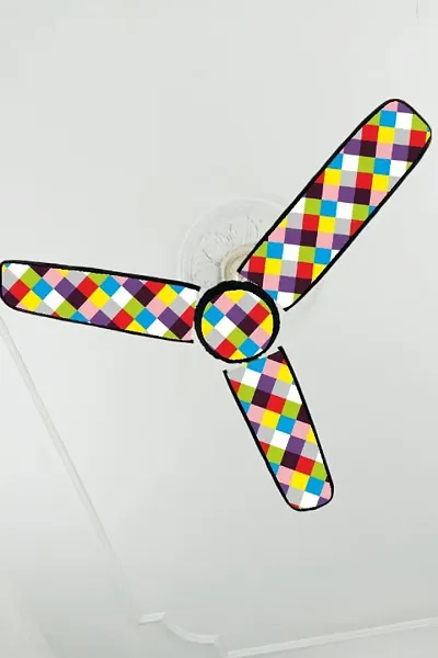 Colorful Printed Ceiling Fan Cover (Set of 4 pieces)