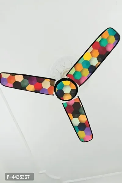 Colorful Printed Ceiling Fan Cover (Set of 4 pieces)-thumb0