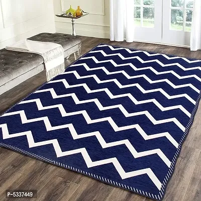 Beautiful Zigzag Style Chenille Floor Carpet for Living Room and Bed Room(4.5X7 FEET)-thumb0