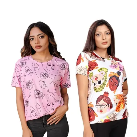 SHRIEZ Oversized Tshirt for Ladies T-Shirt for Women/Girls