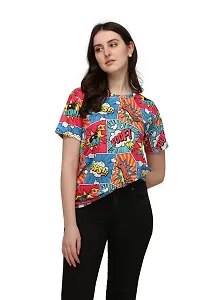 SHRIEZ OversizedPrinted T-Shirt for Women, T-Shirt Combo for Women/Girls (Pack of 2)-thumb1