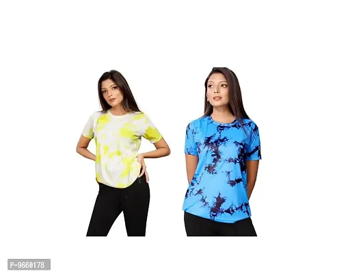 SHRIEZ Oversized T-Shirt Combo for Women, T-Shirt for Women/Girls Pack of 2