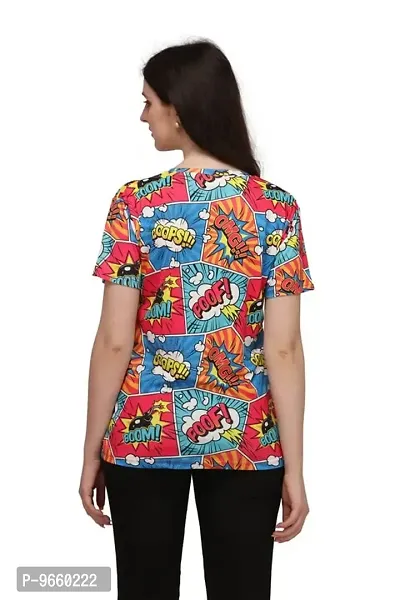 SHRIEZ OversizedPrinted T-Shirt for Women, T-Shirt Combo for Women/Girls (Pack of 2)-thumb3