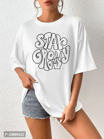 trendy printed oversized women t-shirt