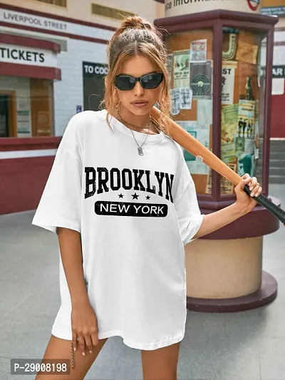 trendy printed oversized women t-shirt-thumb0
