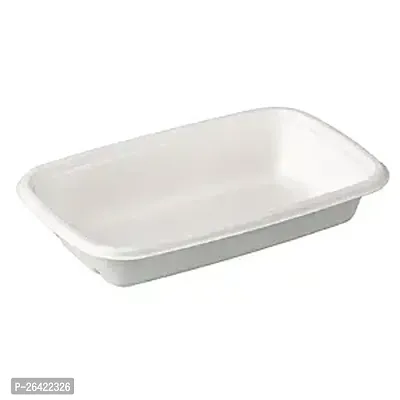 Llp 300 Ml Rectangle Compostable Bowls Natural Sugarcane Bagasse Bowls | Eco Friendly Biodegradable Disposable Single Use Bowls | For Serving Hot  Cold Beverages | White | Pieces 50