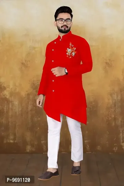 Classic Cotton Embroidered Kurta Sets for men