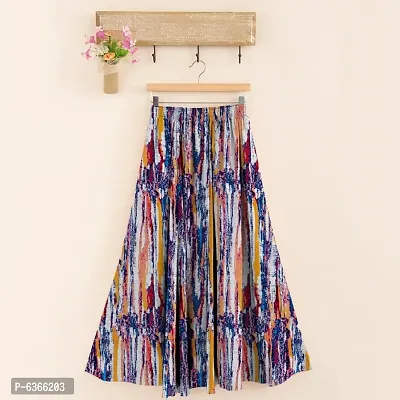 Fabulous Rayon Printed Maxi Skirts For Women-thumb0