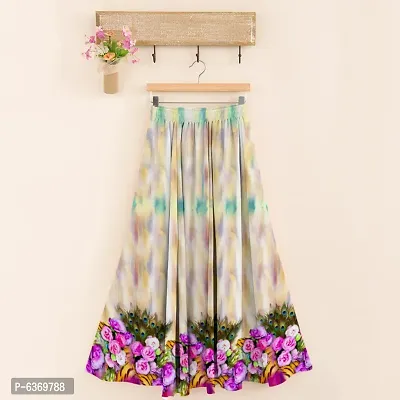 Stunning Rayon Printed Maxi Skirts For Women-thumb0