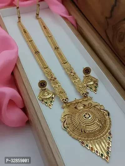 Elegant Golden Brass jewellery set-thumb0