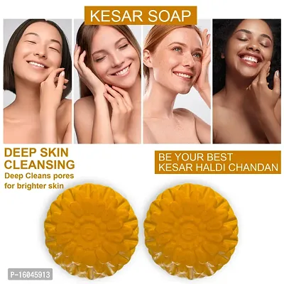 Kesar Soap For Glowing Rejuvenating Skin And Remove Marks (100GM) (PACK OF 2)-thumb0