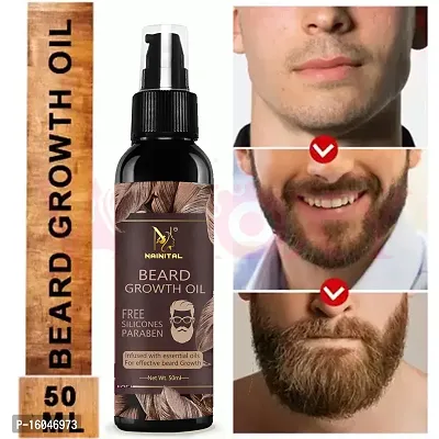 Nainital Premium Ayurvedic Beard Growth Oil, Enriched with Vitamin E, Stimulate Beard Growth  Oil  (50 ml)-thumb0