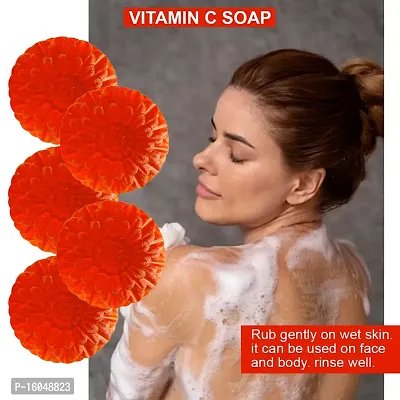 Red Wine Nourishing Bathing Moisturized VITAMIN C Men/ Women Skin Glow Soap (100GM)(PACK OF 5)