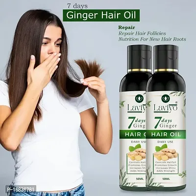 Laviyo The Miracle Oil for Hair Growth: 7 Day Ginger Germinal Hair Growth Essence Oil 50ML(PACK OF 2)