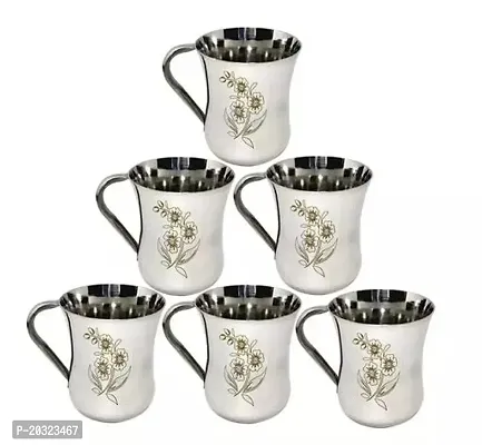 Stainless Steel Mirror Finish Sonic Cup Pack Set 6-thumb0