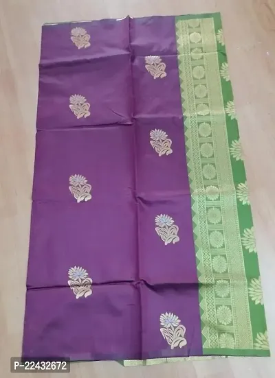 Beautiful Cotton Silk Printed Arani Pattu Silk Saree With Blouse Piece-thumb0