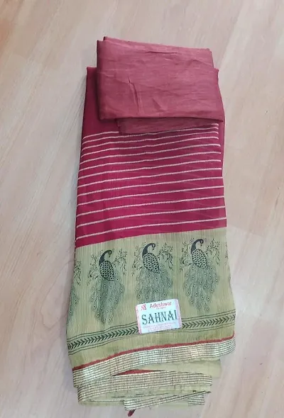 Beautiful Kosa Silk Sambalpuri Saree With Blouse Piece