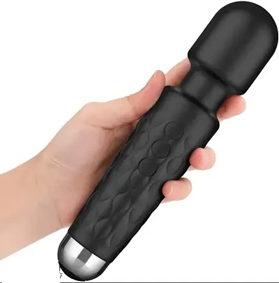 RUMPES Handheld Cordless Personal Body Massager for Women & Men Waterproof & Portable Vibrate Wand with 20 pattern Vibration & 8 speeds Extra Long Battery - Flexible Neck (Assorted color)