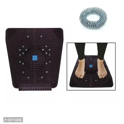 Reliefmat Acupressure Power Mat 2 Sujok Acupressure Ring Massager with Magnetic Pyramids for Blood Circulation Multicolour