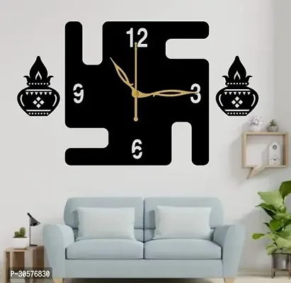 Wall Clock 049 Black 30x30cm