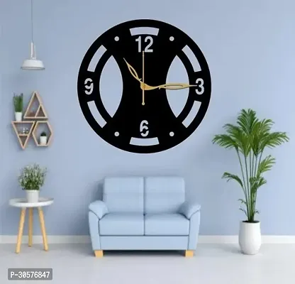 Wall Clock 087 Black 30cm