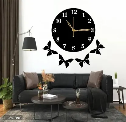 Wall Clock 001 Black 25x25cm-thumb0