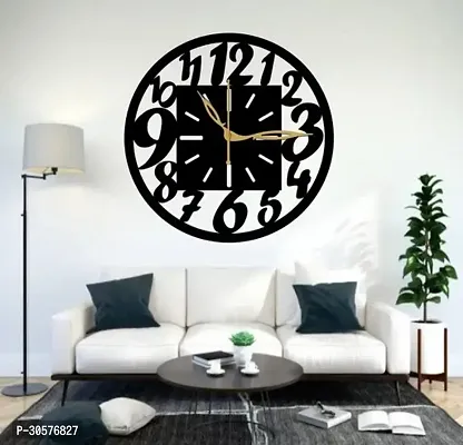 Wall Clock 060 Black 30x30cm-thumb0