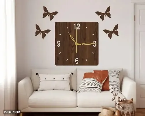 Wall Clock 007 Wenge 30x30cm-thumb0