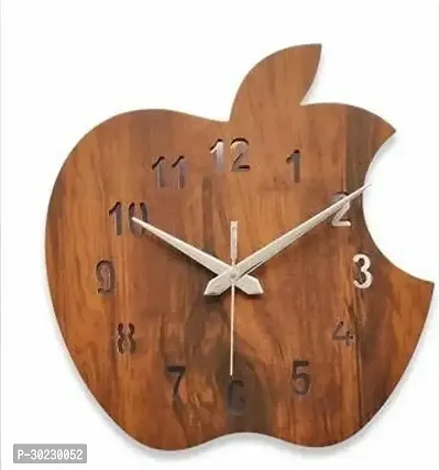 Designer Stylish Wooden Wall Clock for Living Room Bedroom Office Kitchen Home and Hall Antique Big Size Modern Wall Watch for Home Decor-thumb0