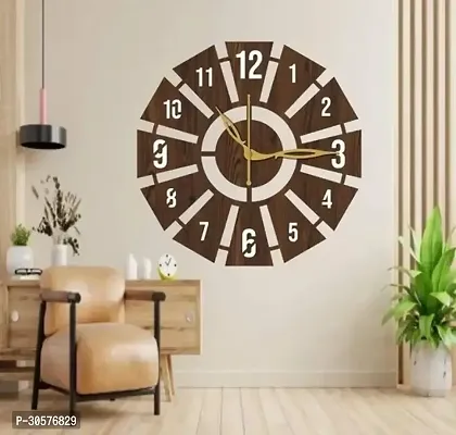 Wall Clock 091 Wenge 30cm-thumb0