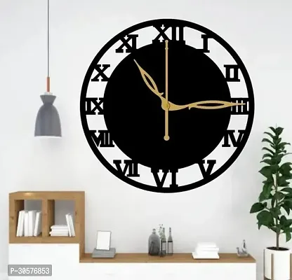 Wall Clock 06 Black 30x30cm