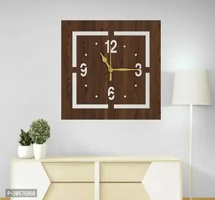 Wall Clock 007 Wenge 25x25cm-thumb0