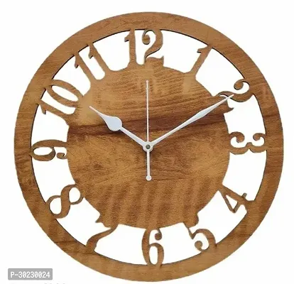 Designer Stylish Wooden Wall Clock for Living Room Bedroom Office Kitchen Home and Hall Antique Big Size Modern Wall Watch for Home Decor