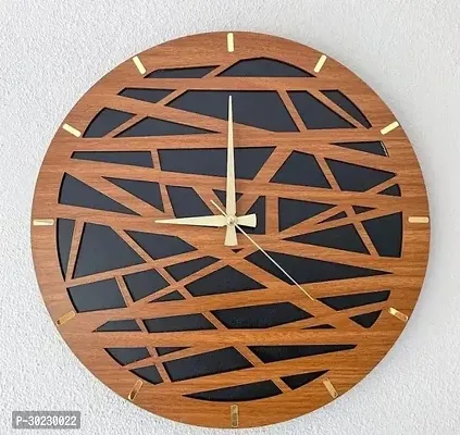 Designer Stylish Wooden Wall Clock for Living Room Bedroom Office Kitchen Home and Hall Antique Big Size Modern Wall Watch for Home Decor