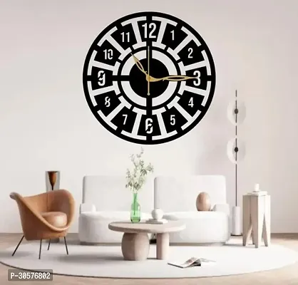 Wall Clock 093 Black 30cm