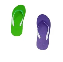 FAST GO WOMWN COMBO PURPLE/GREEN COLOUR FLIP FLOPS SLIPPERS WOMEN CASUAL CHAPPALS BATHROOM FOOTWEAR PERFECT FLIPFLOPS FOR DAILY WEAR WALKING SLIEEPERS SLIIDES INDOOR OUTDOOR FOOTWEAR-thumb2