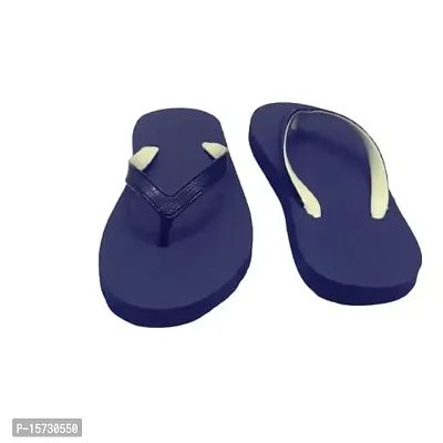 FAST GO WOMEN BUY ONE GET FREE BLUE COLOUR HAWAII CHAPPAL BATHROOM SLIPPERS CASUAL SLIPPERS INDOOR OUTDOOR FOOTWEAR (numeric_6)-thumb0