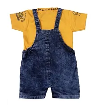 Stylish Fancy Cotton Printed Dungarees For Girls And Boys-thumb1