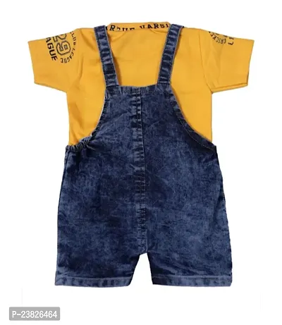 Stylish Fancy Cotton Printed Dungarees For Girls And Boys-thumb2