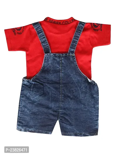 Stylish Fancy Cotton Printed Dungarees For Girls And Boys-thumb2