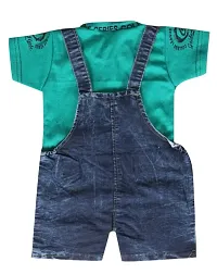 Stylish Fancy Cotton Printed Dungarees For Girls And Boys-thumb1