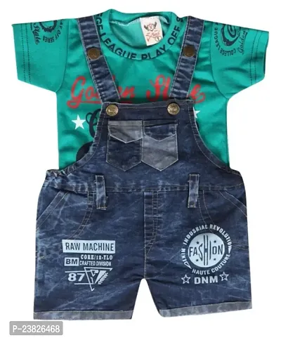 Stylish Fancy Cotton Printed Dungarees For Girls And Boys