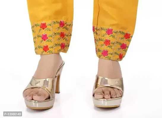 Promza Fashion Womens Cotton Embroidered Kurti with Pant Set-thumb5
