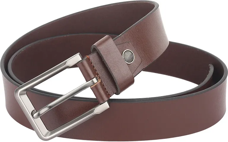 Trendy Slim Leather Buckle Belts For Men