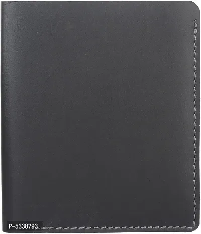 Genuine Leather Formal/Casual/Trendy/Gifted Black Color Hunter Leather Wallet For Men & Boys (6 Card Slots)