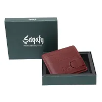 Stylish Brown Leather Striped Card Holder For Men-thumb4