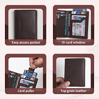 Stylish Brown Leather Solid Card Holder For Men-thumb2